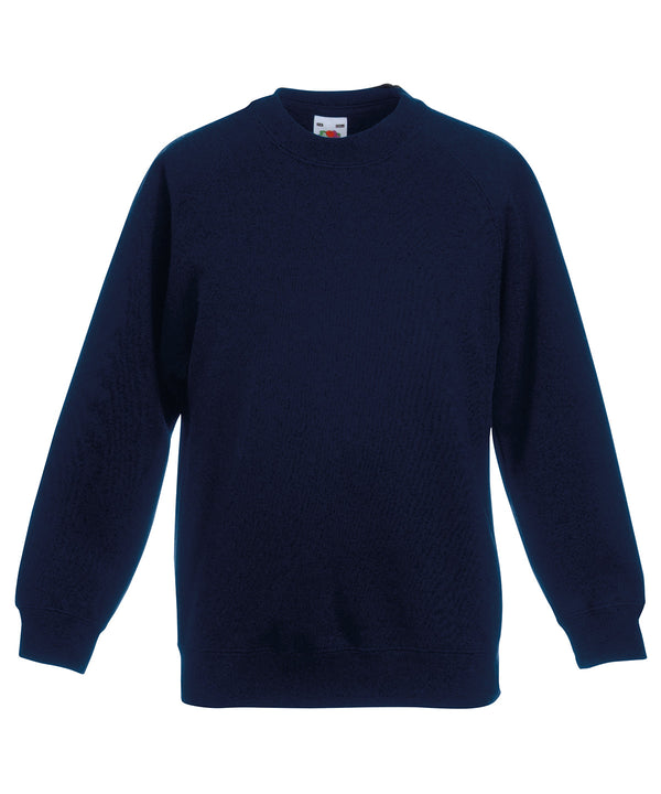 Deep Navy - Kids classic raglan sweatshirt Sweatshirts Fruit of the Loom Back to Education, Junior, Must Haves, Sweatshirts Schoolwear Centres