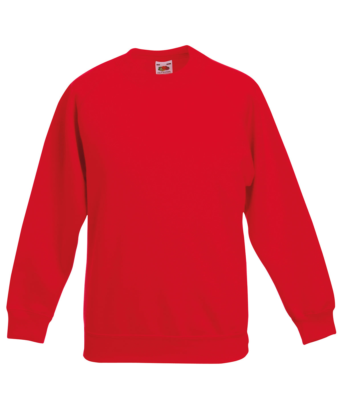 Red - Kids classic raglan sweatshirt Sweatshirts Fruit of the Loom Back to Education, Junior, Must Haves, Sweatshirts Schoolwear Centres