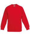 Red - Kids classic raglan sweatshirt Sweatshirts Fruit of the Loom Back to Education, Junior, Must Haves, Sweatshirts Schoolwear Centres