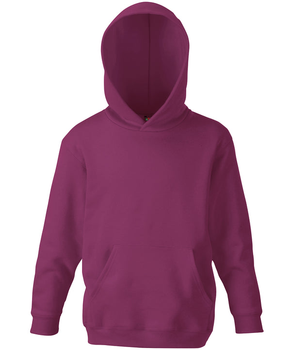 Burgundy - Kids classic hooded sweatshirt Hoodies Fruit of the Loom Home of the hoodie, Hoodies, Junior, Must Haves Schoolwear Centres