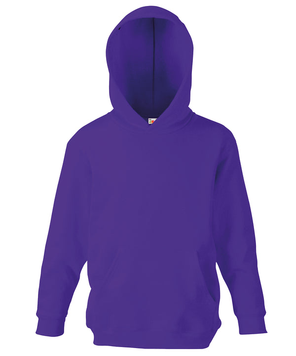 Purple - Kids classic hooded sweatshirt Hoodies Fruit of the Loom Home of the hoodie, Hoodies, Junior, Must Haves Schoolwear Centres