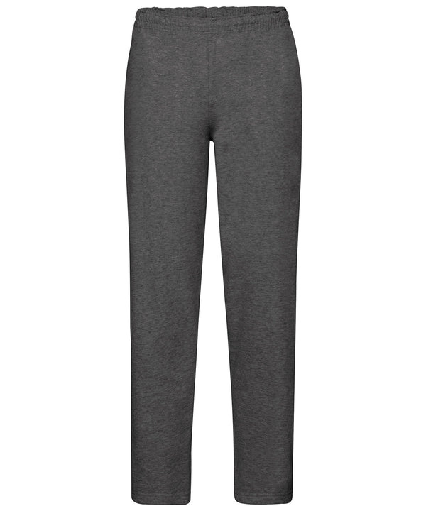 Dark Heather Grey - Classic 80/20 open leg sweatpants Sweatpants Fruit of the Loom Joggers, Must Haves, New Sizes for 2021, Plus Sizes, Sports & Leisure Schoolwear Centres