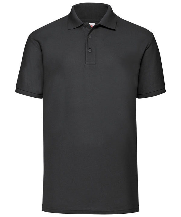 Black* - 65/35 Polo Polos Fruit of the Loom 2022 Spring Edit, Fruit of the Loom Polos, Must Haves, Plus Sizes, Polos & Casual, Polos safe to wash at 60 degrees, Price Lock, Safe to wash at 60 degrees, Sports & Leisure, Workwear Schoolwear Centres
