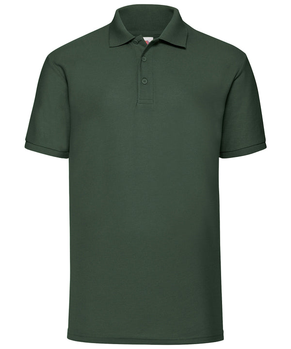 Bottle Green - 65/35 Polo Polos Fruit of the Loom 2022 Spring Edit, Fruit of the Loom Polos, Must Haves, Plus Sizes, Polos & Casual, Polos safe to wash at 60 degrees, Price Lock, Safe to wash at 60 degrees, Sports & Leisure, Workwear Schoolwear Centres