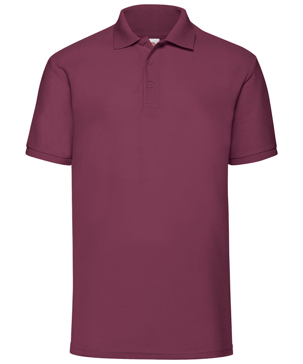 Burgundy - 65/35 Polo Polos Fruit of the Loom 2022 Spring Edit, Fruit of the Loom Polos, Must Haves, Plus Sizes, Polos & Casual, Polos safe to wash at 60 degrees, Price Lock, Safe to wash at 60 degrees, Sports & Leisure, Workwear Schoolwear Centres