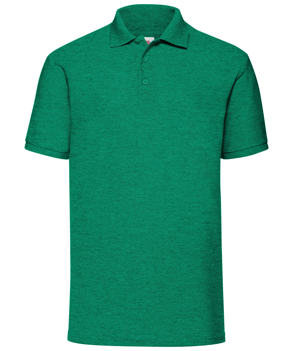 Heather Green - 65/35 Polo Polos Fruit of the Loom 2022 Spring Edit, Fruit of the Loom Polos, Must Haves, Plus Sizes, Polos & Casual, Polos safe to wash at 60 degrees, Price Lock, Safe to wash at 60 degrees, Sports & Leisure, Workwear Schoolwear Centres