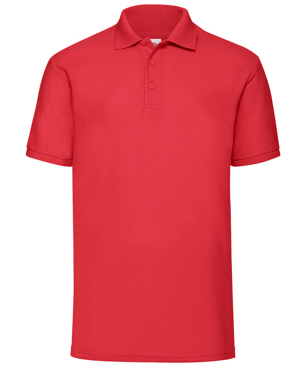 Red - 65/35 Polo Polos Fruit of the Loom 2022 Spring Edit, Fruit of the Loom Polos, Must Haves, Plus Sizes, Polos & Casual, Polos safe to wash at 60 degrees, Price Lock, Safe to wash at 60 degrees, Sports & Leisure, Workwear Schoolwear Centres