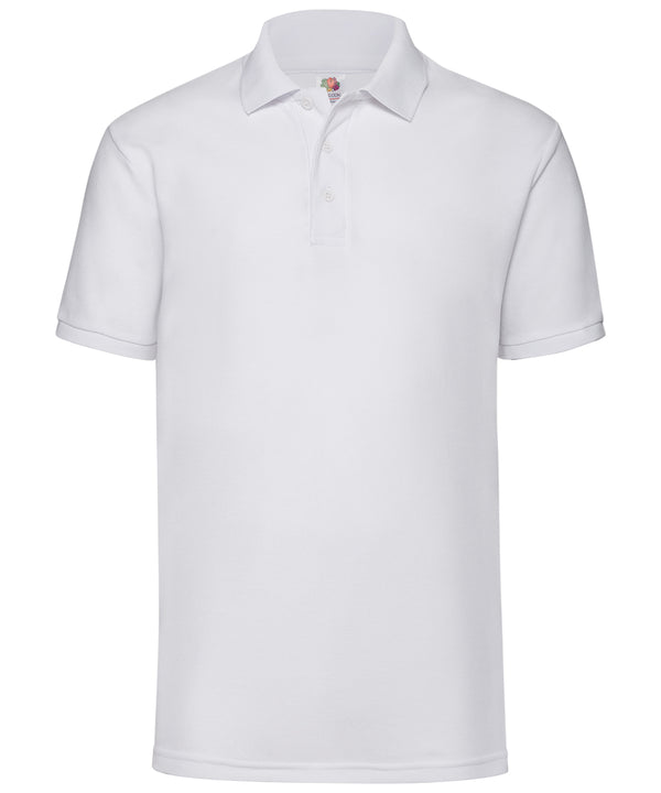 White* - 65/35 Polo Polos Fruit of the Loom 2022 Spring Edit, Fruit of the Loom Polos, Must Haves, Plus Sizes, Polos & Casual, Polos safe to wash at 60 degrees, Price Lock, Safe to wash at 60 degrees, Sports & Leisure, Workwear Schoolwear Centres