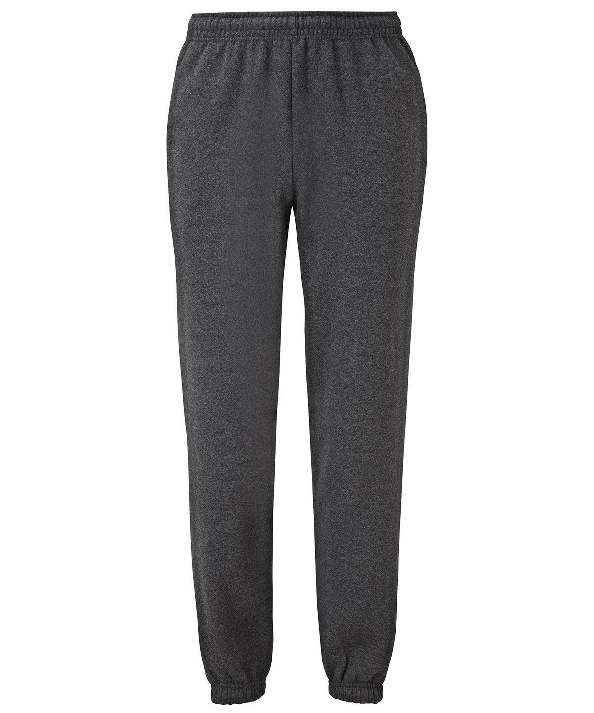 Dark Heather Grey - Classic 80/20 elasticated sweatpants Sweatpants Fruit of the Loom Co-ords, Joggers, Must Haves, New Products – February Launch, New Sizes for 2021, New Sizes for 2023, Plus Sizes Schoolwear Centres