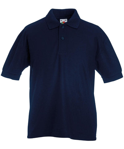Deep Navy - Kids 65/35 piqué polo Polos Fruit of the Loom Back to Education, Junior, Must Haves, Polos & Casual Schoolwear Centres