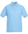 Sky Blue - Kids 65/35 piqué polo Polos Fruit of the Loom Back to Education, Junior, Must Haves, Polos & Casual Schoolwear Centres