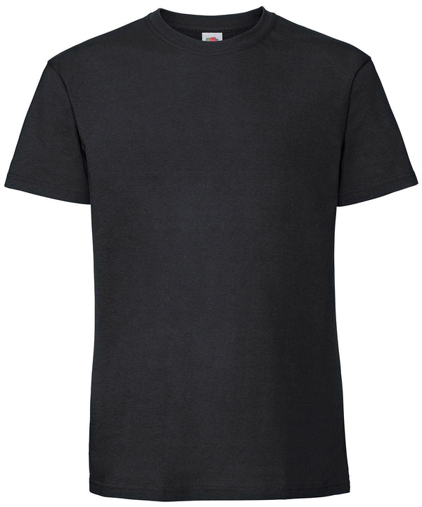Black* - Ringspun premium T T-Shirts Fruit of the Loom Must Haves, New Colours for 2023, Safe to wash at 60 degrees, T-Shirts & Vests, Tees safe to wash at 60 degrees Schoolwear Centres