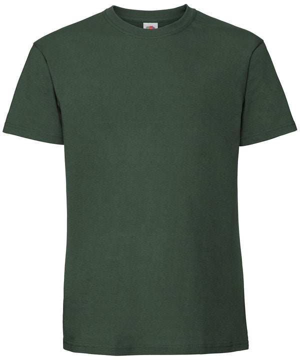 Bottle Green - Ringspun premium T T-Shirts Fruit of the Loom Must Haves, New Colours for 2023, Safe to wash at 60 degrees, T-Shirts & Vests, Tees safe to wash at 60 degrees Schoolwear Centres