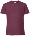 Burgundy - Ringspun premium T T-Shirts Fruit of the Loom Must Haves, New Colours for 2023, Safe to wash at 60 degrees, T-Shirts & Vests, Tees safe to wash at 60 degrees Schoolwear Centres