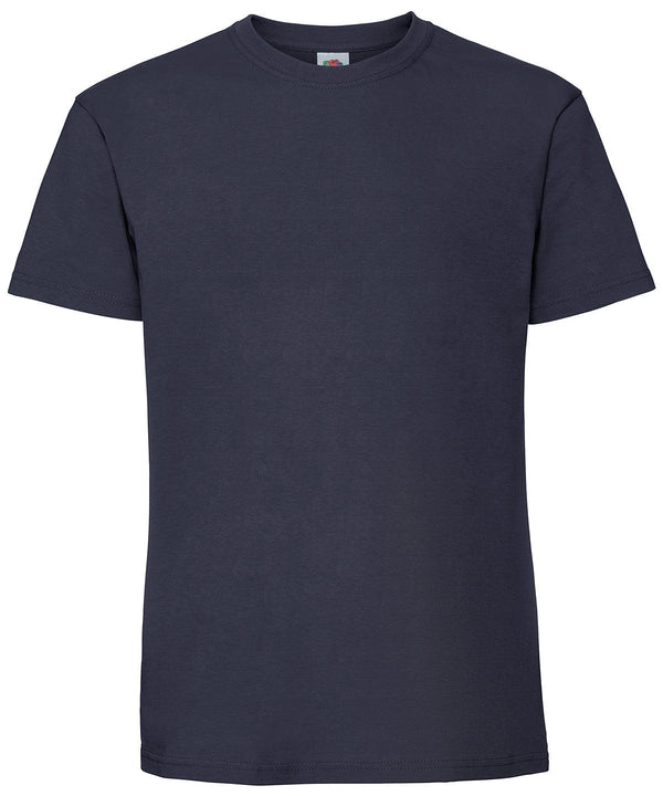 Deep Navy - Ringspun premium T T-Shirts Fruit of the Loom Must Haves, New Colours for 2023, Safe to wash at 60 degrees, T-Shirts & Vests, Tees safe to wash at 60 degrees Schoolwear Centres