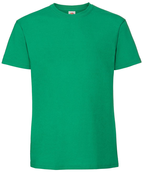Kelly Green - Ringspun premium T T-Shirts Fruit of the Loom Must Haves, New Colours for 2023, Safe to wash at 60 degrees, T-Shirts & Vests, Tees safe to wash at 60 degrees Schoolwear Centres