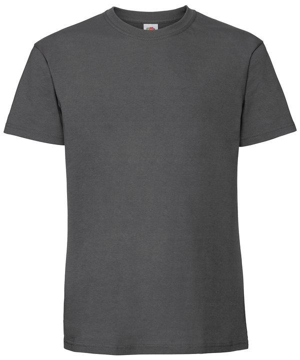 Light Graphite - Ringspun premium T T-Shirts Fruit of the Loom Must Haves, New Colours for 2023, Safe to wash at 60 degrees, T-Shirts & Vests, Tees safe to wash at 60 degrees Schoolwear Centres