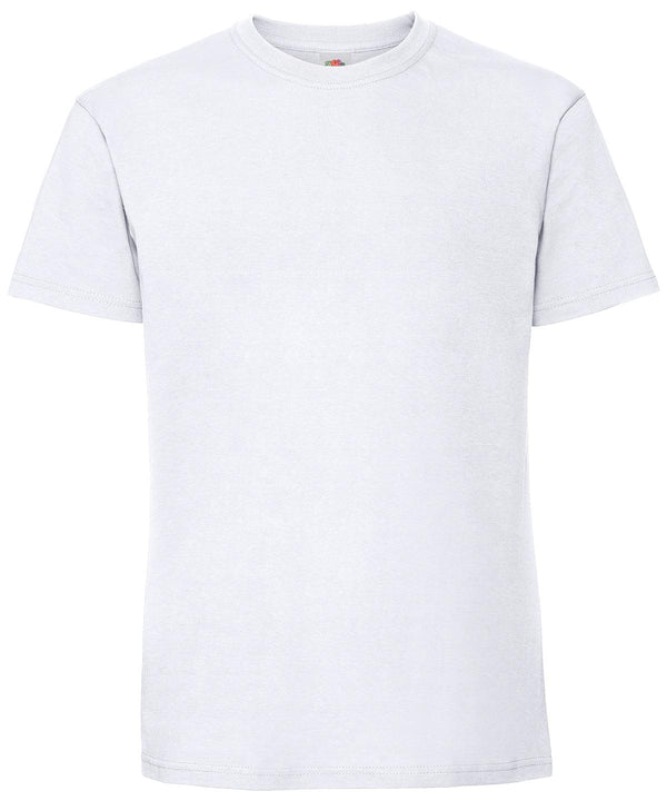 White* - Ringspun premium T T-Shirts Fruit of the Loom Must Haves, New Colours for 2023, Safe to wash at 60 degrees, T-Shirts & Vests, Tees safe to wash at 60 degrees Schoolwear Centres