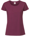 Burgundy - Lady-fit ringspun premium t-shirt T-Shirts Fruit of the Loom New Colours for 2023, Safe to wash at 60 degrees, T-Shirts & Vests, Tees safe to wash at 60 degrees Schoolwear Centres