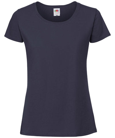 Deep Navy - Lady-fit ringspun premium t-shirt T-Shirts Fruit of the Loom New Colours for 2023, Safe to wash at 60 degrees, T-Shirts & Vests, Tees safe to wash at 60 degrees Schoolwear Centres