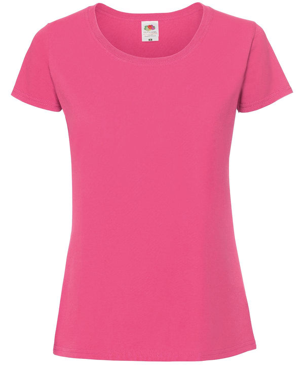 Fuchsia - Lady-fit ringspun premium t-shirt T-Shirts Fruit of the Loom New Colours for 2023, Safe to wash at 60 degrees, T-Shirts & Vests, Tees safe to wash at 60 degrees Schoolwear Centres
