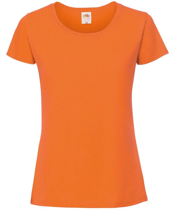 Orange - Lady-fit ringspun premium t-shirt T-Shirts Fruit of the Loom New Colours for 2023, Safe to wash at 60 degrees, T-Shirts & Vests, Tees safe to wash at 60 degrees Schoolwear Centres