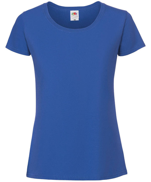 Royal Blue - Lady-fit ringspun premium t-shirt T-Shirts Fruit of the Loom New Colours for 2023, Safe to wash at 60 degrees, T-Shirts & Vests, Tees safe to wash at 60 degrees Schoolwear Centres