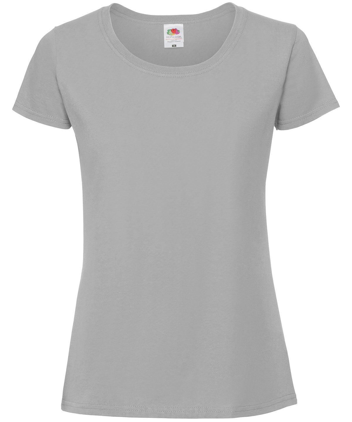 Zinc - Lady-fit ringspun premium t-shirt T-Shirts Fruit of the Loom New Colours for 2023, Safe to wash at 60 degrees, T-Shirts & Vests, Tees safe to wash at 60 degrees Schoolwear Centres