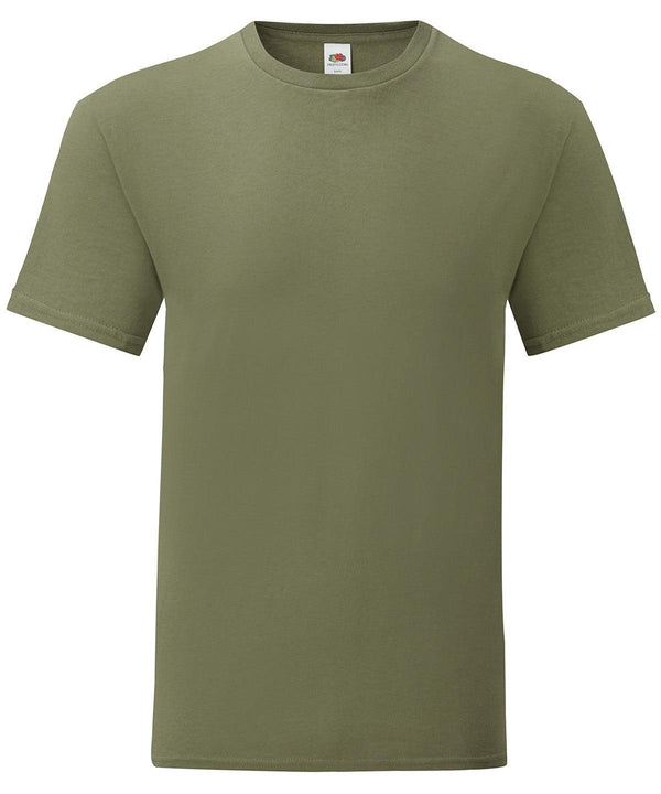 Classic Olive - Iconic 150 T T-Shirts Fruit of the Loom Holiday Season, Must Haves, New Colours For 2022, New Colours for 2023, New Sizes for 2021, Plus Sizes, Rebrandable, T-Shirts & Vests Schoolwear Centres