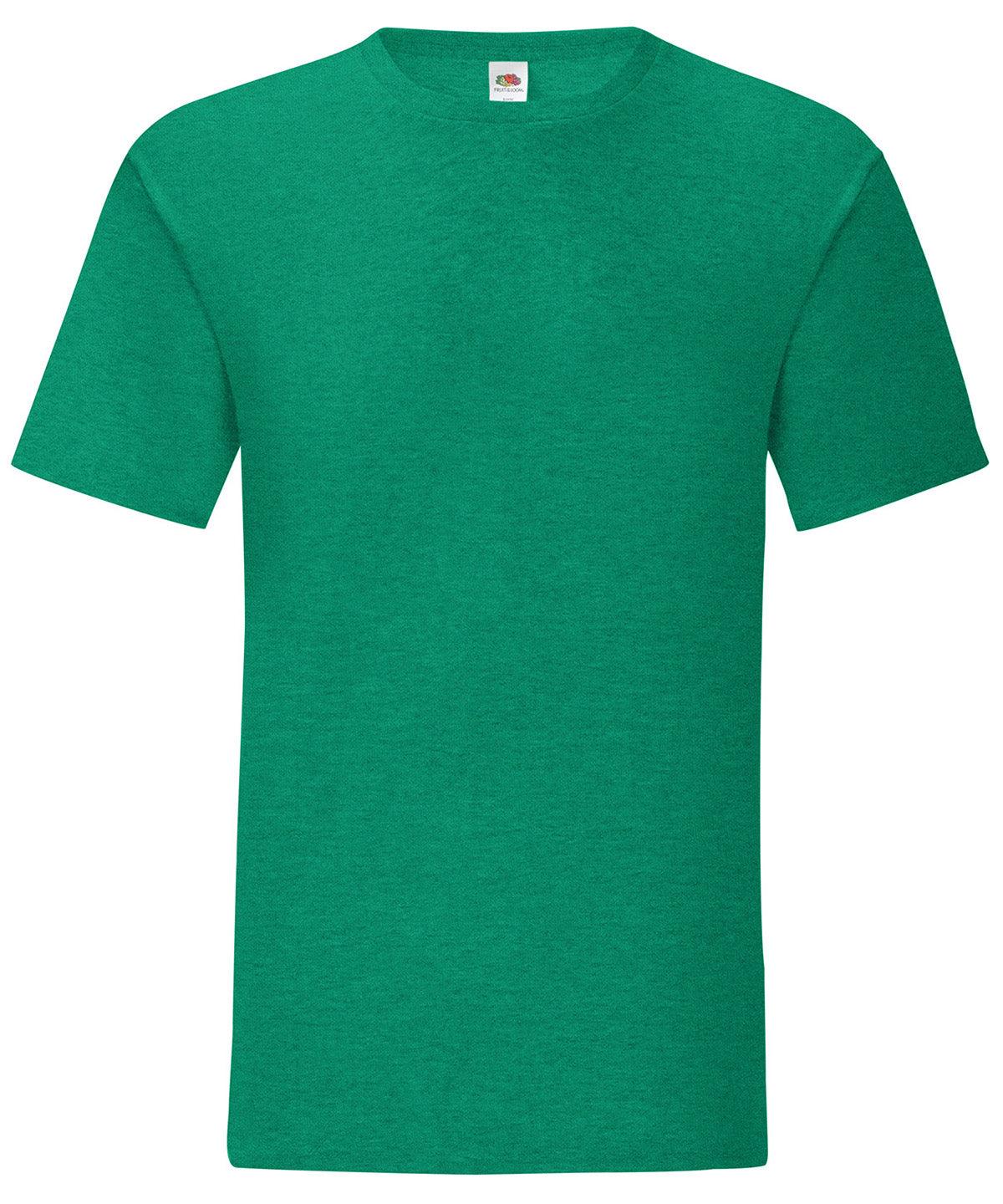 Heather Green - Iconic 150 T T-Shirts Fruit of the Loom Holiday Season, Must Haves, New Colours For 2022, New Colours for 2023, New Sizes for 2021, Plus Sizes, Rebrandable, T-Shirts & Vests Schoolwear Centres