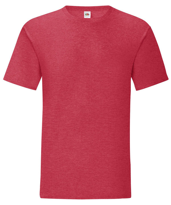 Heather Red - Iconic 150 T T-Shirts Fruit of the Loom Holiday Season, Must Haves, New Colours For 2022, New Colours for 2023, New Sizes for 2021, Plus Sizes, Rebrandable, T-Shirts & Vests Schoolwear Centres