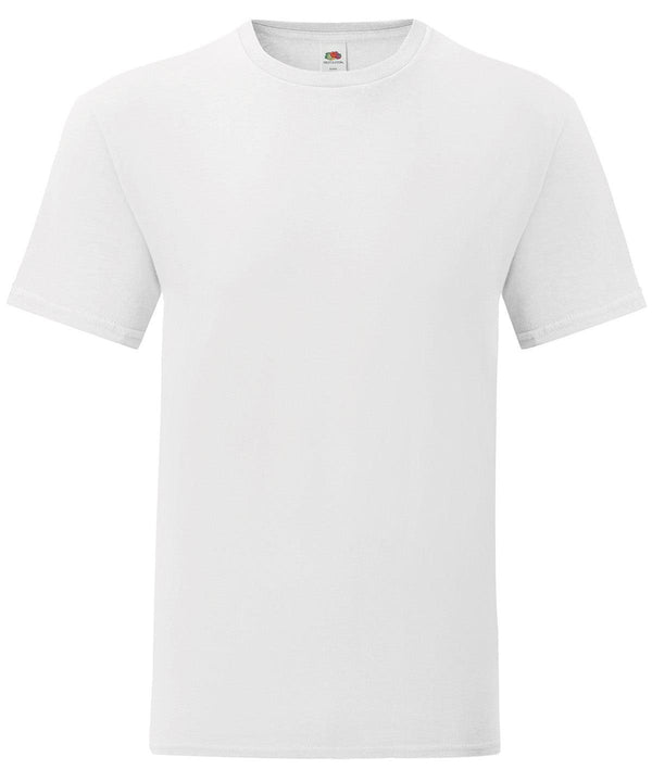 White*† - Iconic 150 T T-Shirts Fruit of the Loom Holiday Season, Must Haves, New Colours For 2022, New Colours for 2023, New Sizes for 2021, Plus Sizes, Rebrandable, T-Shirts & Vests Schoolwear Centres