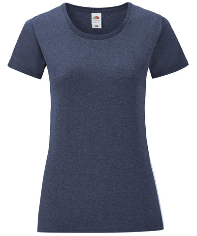 Heather Navy - Women's iconic T T-Shirts Fruit of the Loom Holiday Season, New Colours For 2022, New Colours for 2023, Rebrandable, T-Shirts & Vests Schoolwear Centres