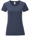 Heather Navy - Women's iconic T T-Shirts Fruit of the Loom Holiday Season, New Colours For 2022, New Colours for 2023, Rebrandable, T-Shirts & Vests Schoolwear Centres