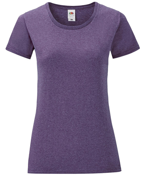 Heather Purple - Women's iconic T T-Shirts Fruit of the Loom Holiday Season, New Colours For 2022, New Colours for 2023, Rebrandable, T-Shirts & Vests Schoolwear Centres