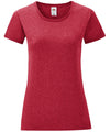 Heather Red - Women's iconic T T-Shirts Fruit of the Loom Holiday Season, New Colours For 2022, New Colours for 2023, Rebrandable, T-Shirts & Vests Schoolwear Centres