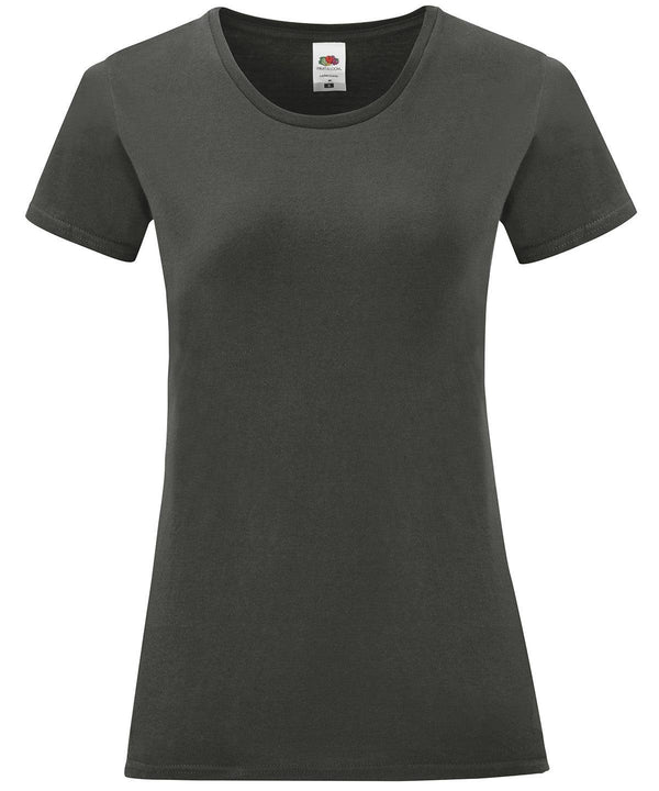 Light Graphite - Women's iconic T T-Shirts Fruit of the Loom Holiday Season, New Colours For 2022, New Colours for 2023, Rebrandable, T-Shirts & Vests Schoolwear Centres