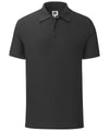 Black - Iconic polo Polos Fruit of the Loom Plus Sizes, Polos & Casual, Raladeal - Recently Added, Rebrandable Schoolwear Centres