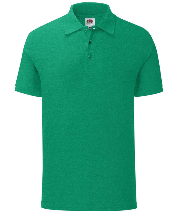 Heather Green - Iconic polo Polos Fruit of the Loom Plus Sizes, Polos & Casual, Raladeal - Recently Added, Rebrandable Schoolwear Centres