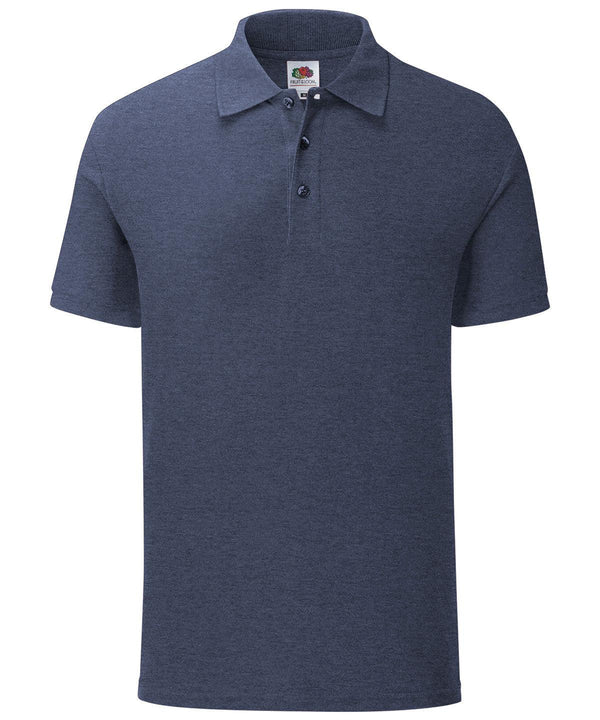 Heather Navy - Iconic polo Polos Fruit of the Loom Plus Sizes, Polos & Casual, Raladeal - Recently Added, Rebrandable Schoolwear Centres