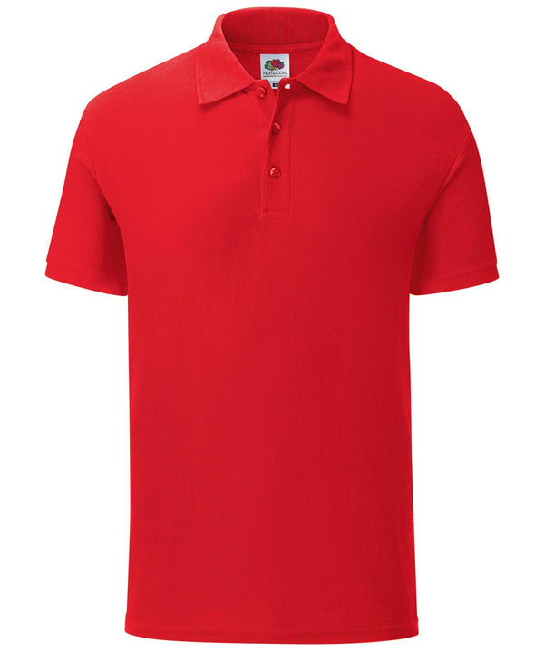Red - Iconic polo Polos Fruit of the Loom Plus Sizes, Polos & Casual, Raladeal - Recently Added, Rebrandable Schoolwear Centres