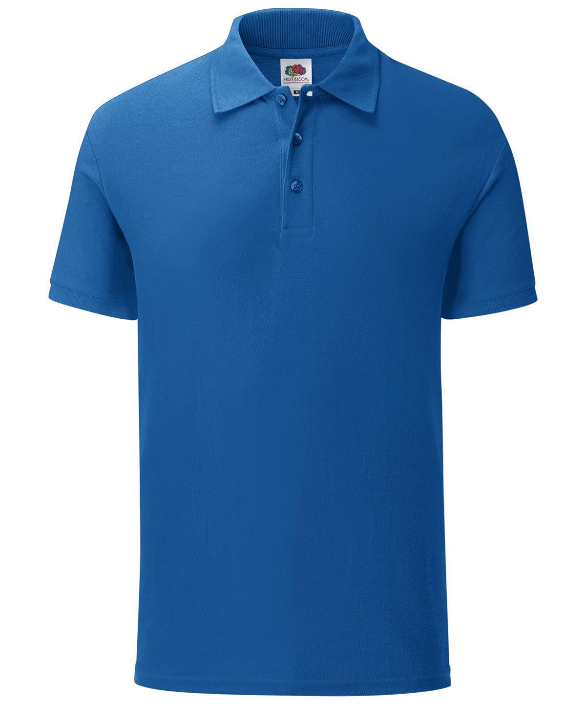 Royal Blue - Iconic polo Polos Fruit of the Loom Plus Sizes, Polos & Casual, Raladeal - Recently Added, Rebrandable Schoolwear Centres