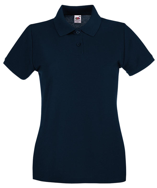 Deep Navy - Women's premium polo Polos Fruit of the Loom Fruit of the Loom Polos, Must Haves, New Colours For 2022, Polos & Casual, Raladeal - Recently Added Schoolwear Centres