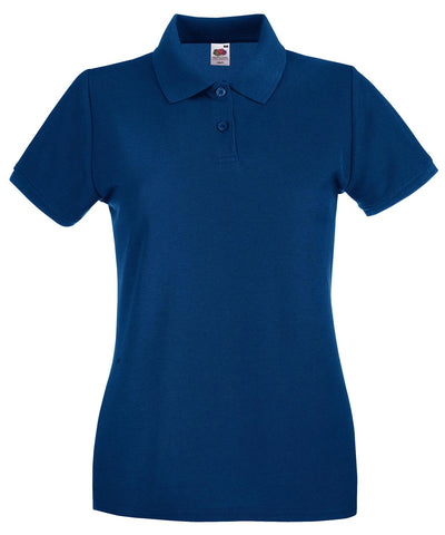 Navy - Women's premium polo Polos Fruit of the Loom Fruit of the Loom Polos, Must Haves, New Colours For 2022, Polos & Casual, Raladeal - Recently Added Schoolwear Centres