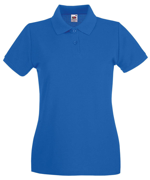 Royal Blue - Women's premium polo Polos Fruit of the Loom Fruit of the Loom Polos, Must Haves, New Colours For 2022, Polos & Casual, Raladeal - Recently Added Schoolwear Centres
