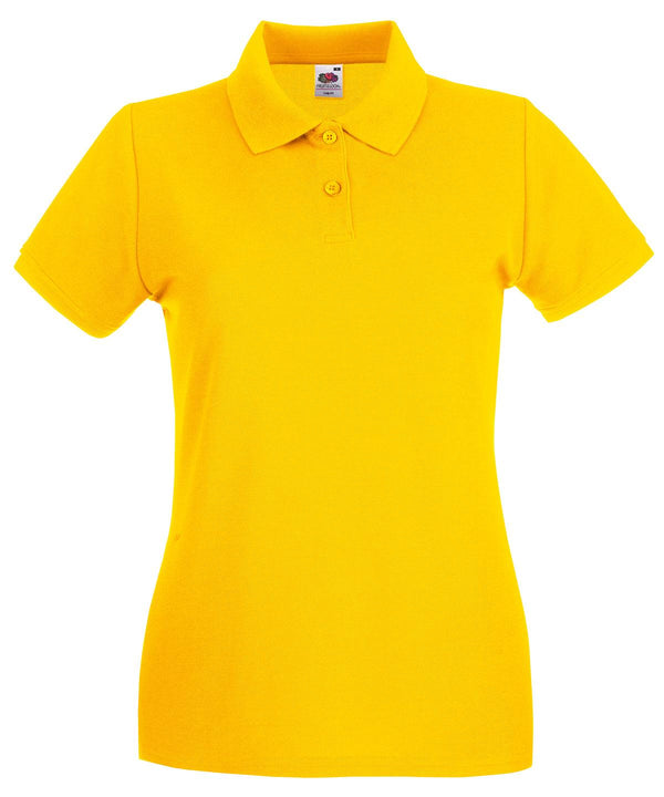 Sunflower - Women's premium polo Polos Fruit of the Loom Fruit of the Loom Polos, Must Haves, New Colours For 2022, Polos & Casual, Raladeal - Recently Added Schoolwear Centres