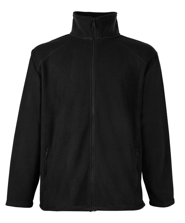 Black - Full-zip fleece Jackets Fruit of the Loom Jackets & Coats, Jackets - Fleece Schoolwear Centres