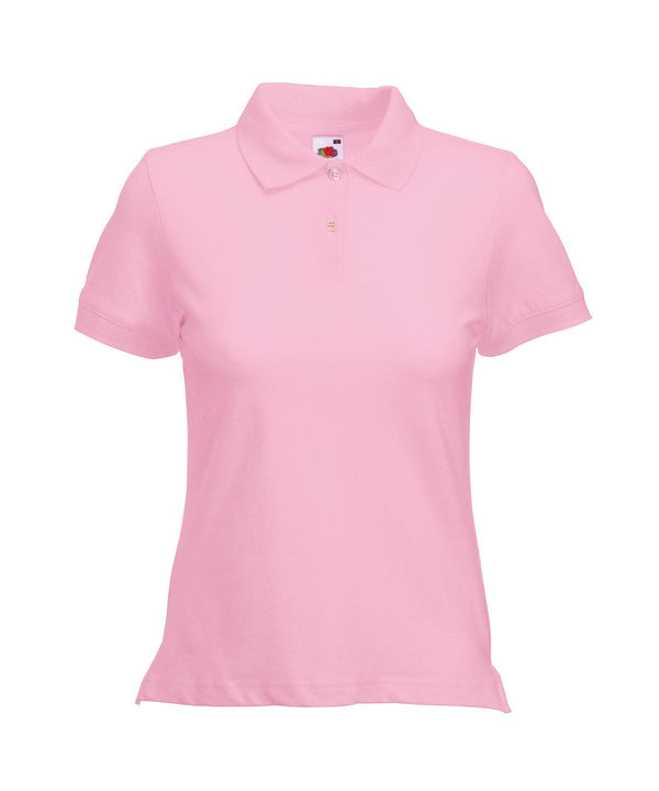 Light Pink - Lady-fit polo Polos Fruit of the Loom Polos & Casual, Women's Fashion Schoolwear Centres