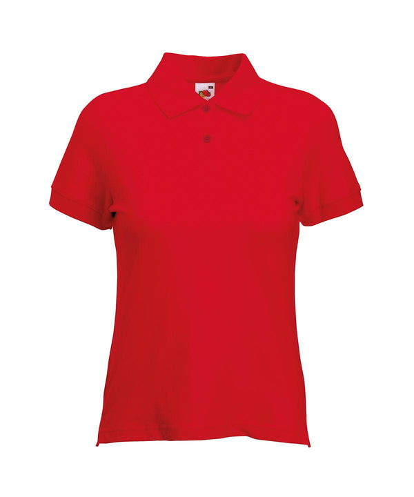 Red - Lady-fit polo Polos Fruit of the Loom Polos & Casual, Women's Fashion Schoolwear Centres