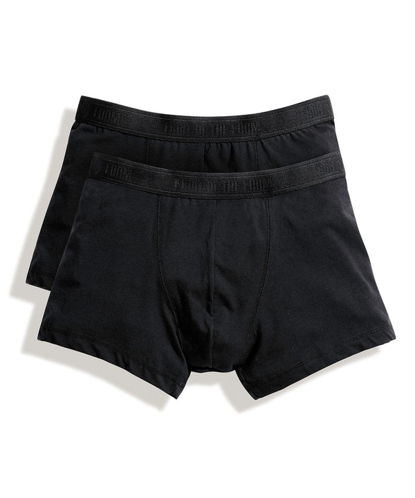 Black - Classic shorty 2-pack Boxers Fruit of the Loom Gifting & Accessories, Lounge & Underwear, Must Haves Schoolwear Centres